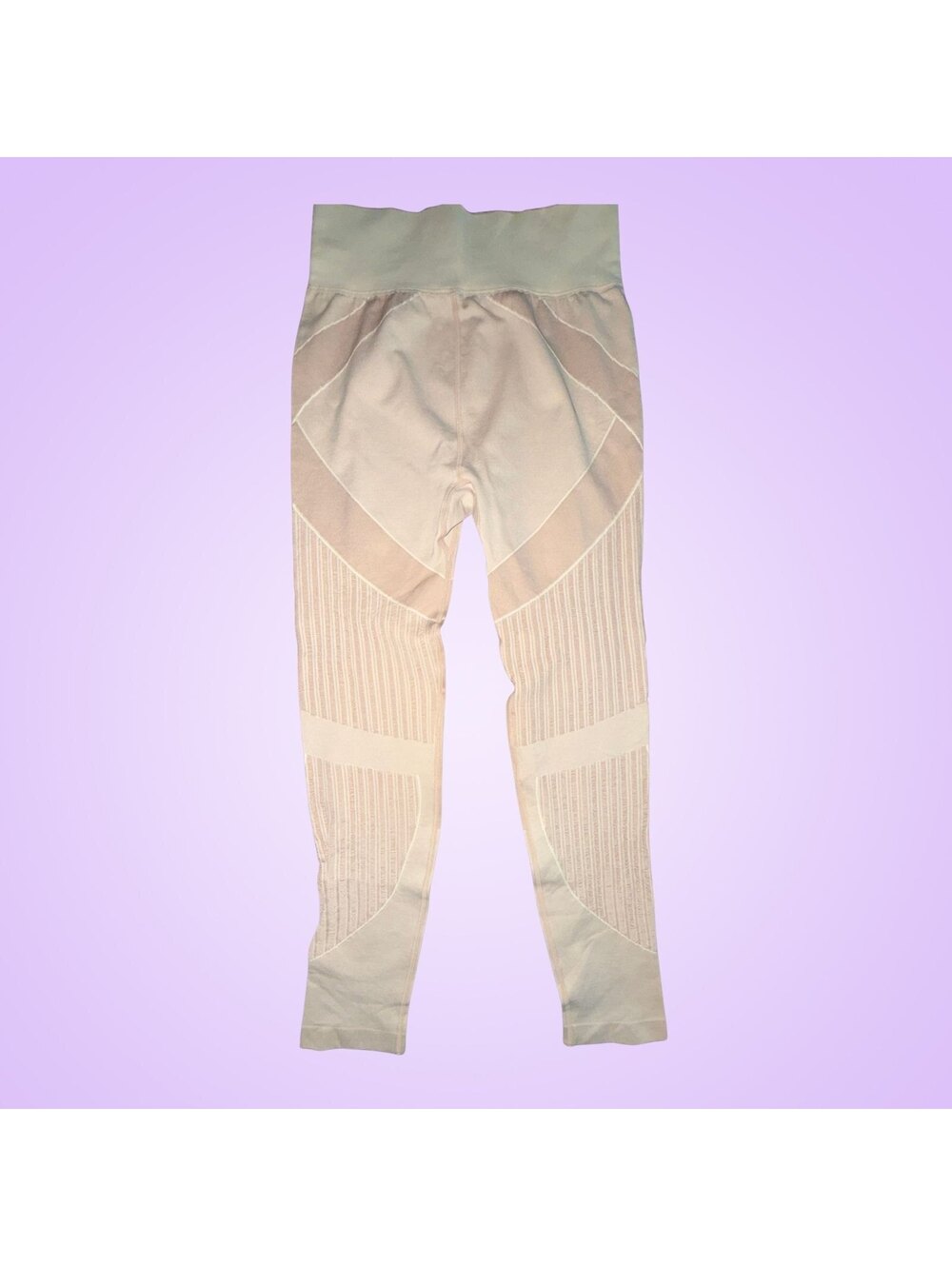 Women’s Beige High Waist Compression Shapewear Leggings Approx Small